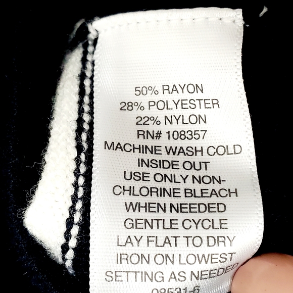 Liz Claiborne Plus Womens Cowl Neck Longsleeve Striped Pullover Sweater sz XL - Picture 7 of 8